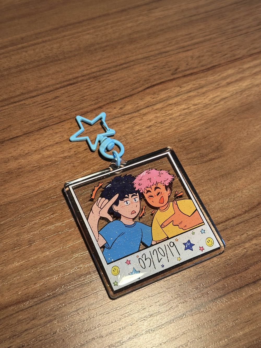 Jujutsu Kaisen Photo 2.5 Inch Glitter Epoxy Keychain