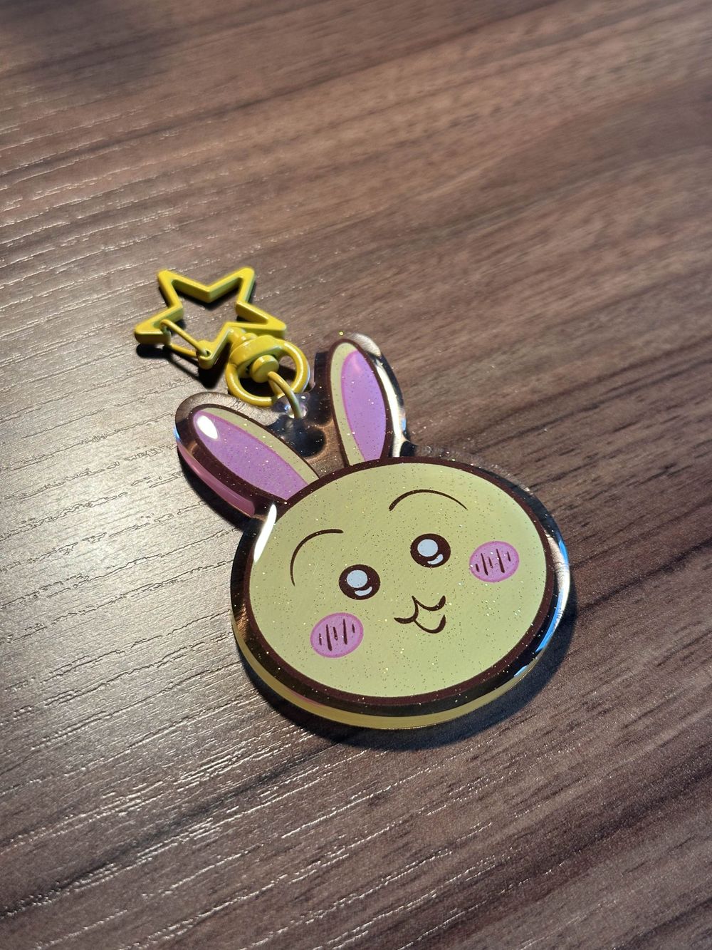 Usagi 2.5 Inch Glitter Epoxy Keychain